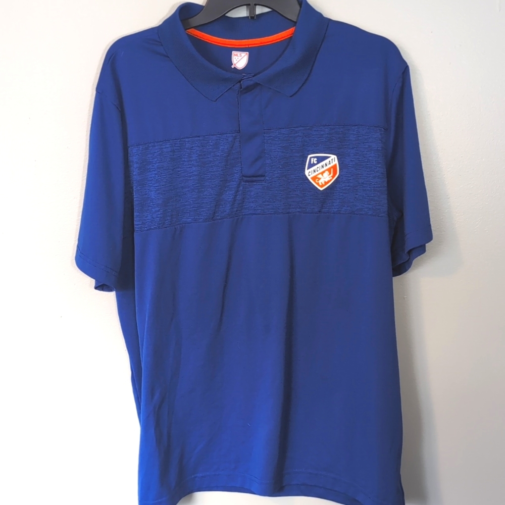 Men's MLS FC Cincinnati Polo Shirt, Sz XL.